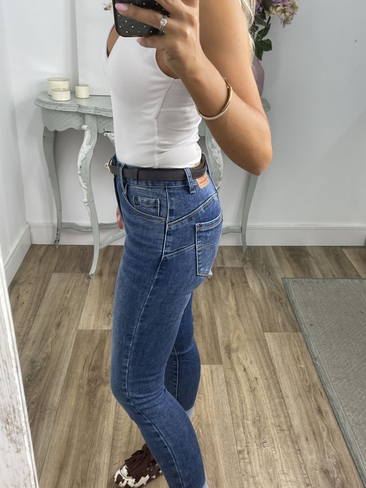 Cinturón ajustable chocolate