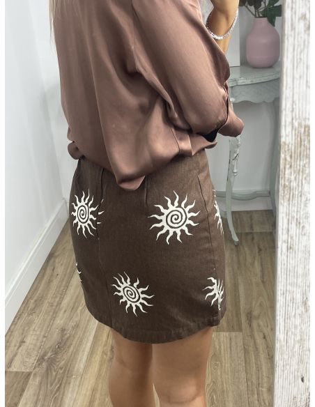 Falda Sol chocolate