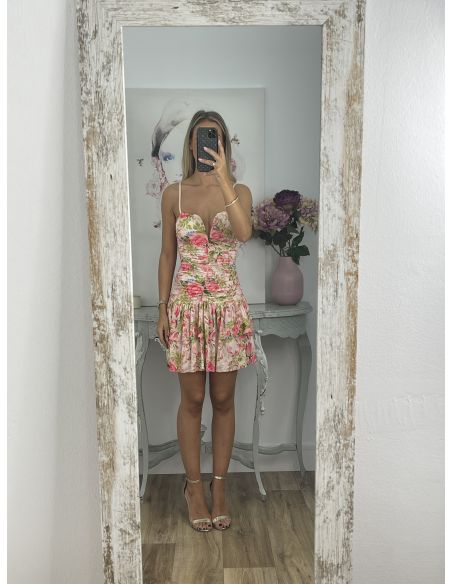 Vestido Caudalin rosa