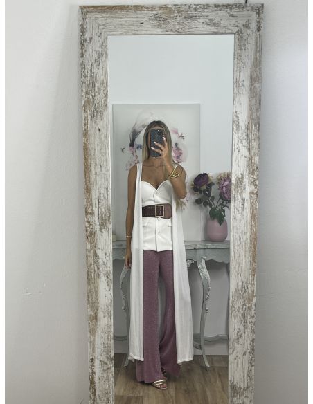 Chaleco Malena blanco