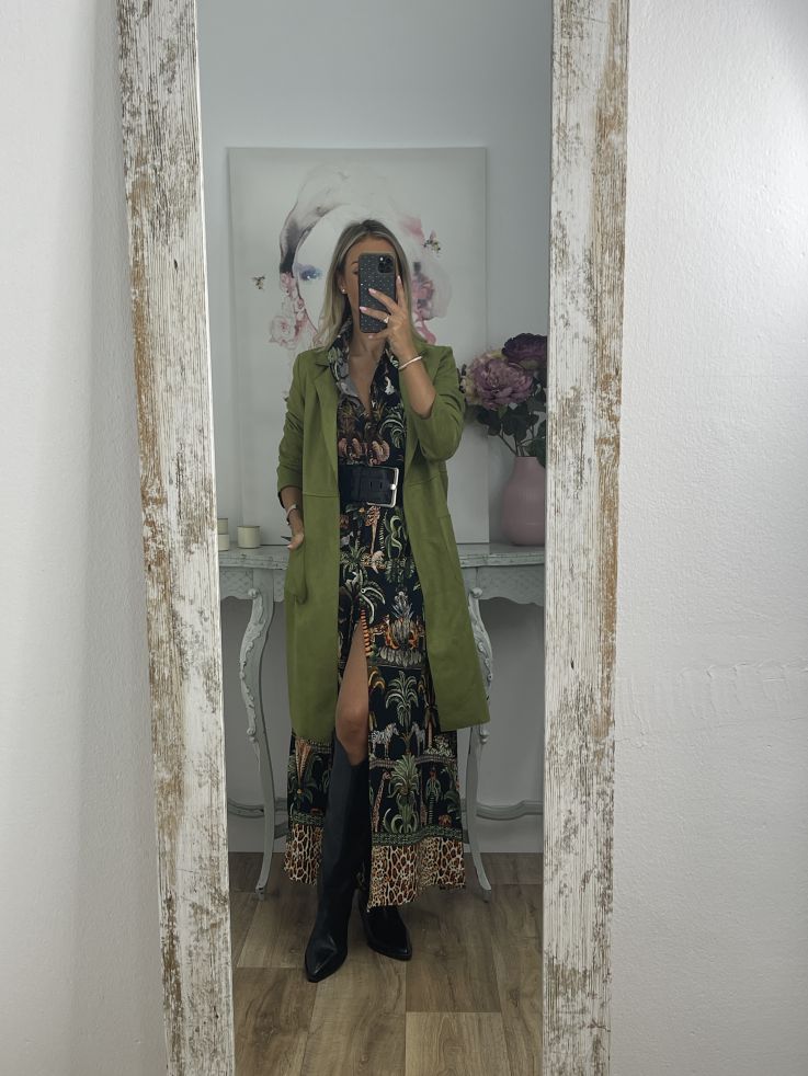 Vestido Sonia camisero selva negro