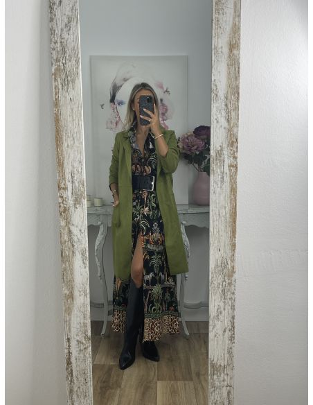 Vestido Sonia camisero selva negro