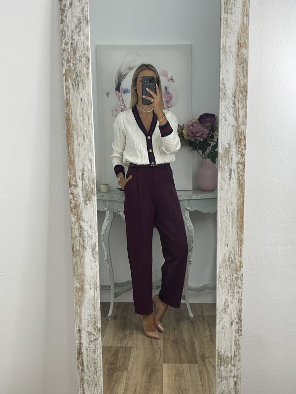 Pantalón Lu burdeos