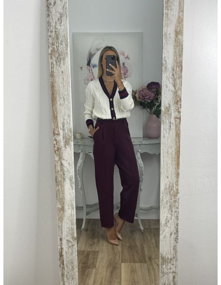 Pantalón Lu burdeos