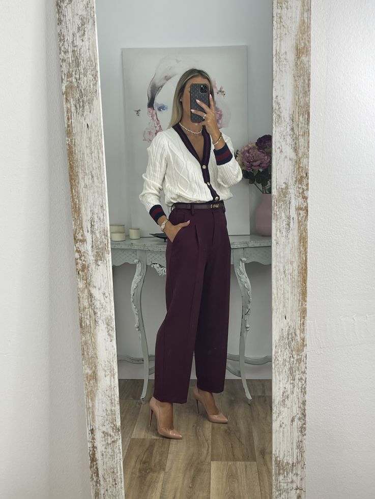 Pantalón Lu burdeos