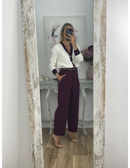 Pantalón Lu burdeos