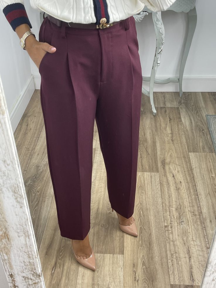 Pantalón Lu burdeos