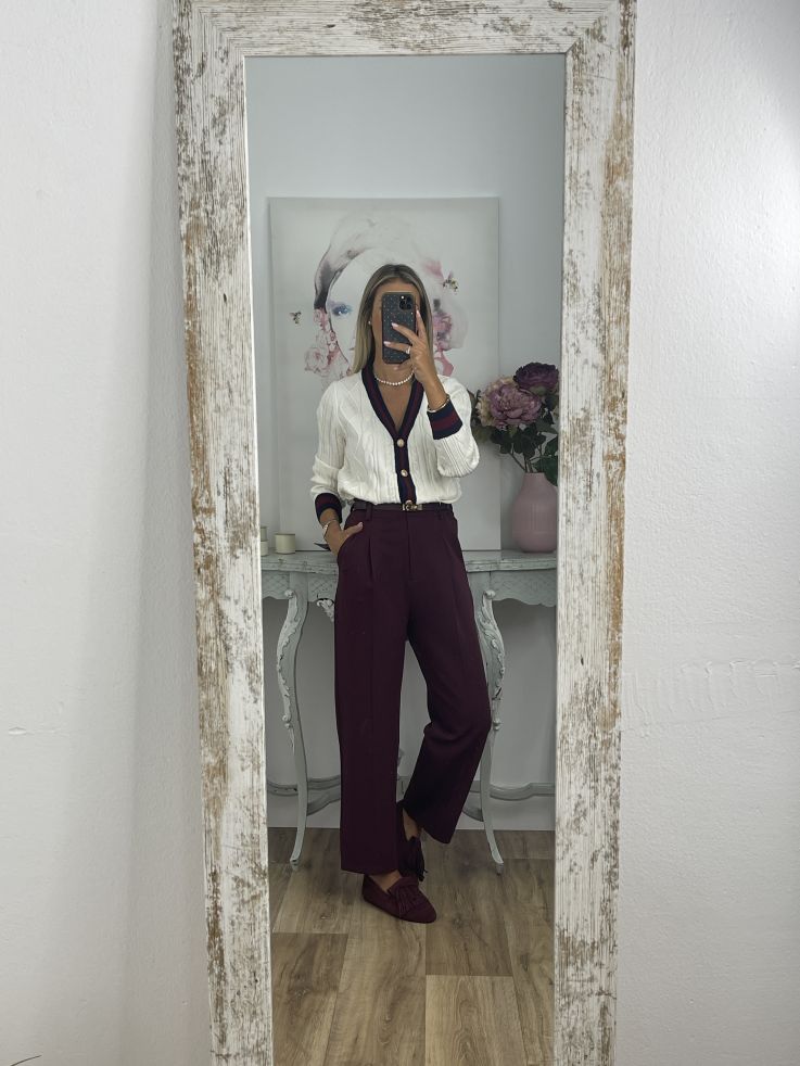 Pantalón Lu burdeos