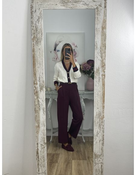 Pantalón Lu burdeos