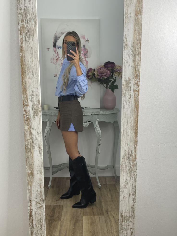 Camisa Gloria celeste