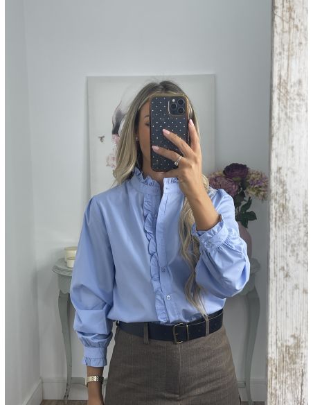 Camisa Gloria celeste