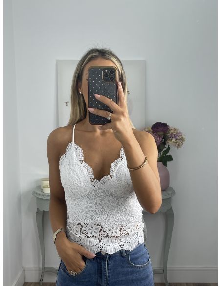 Bralett blonda blanco