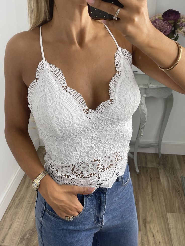 Bralett blonda blanco