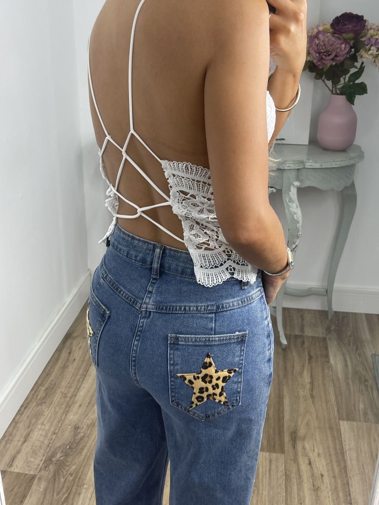 Bralett blonda blanco