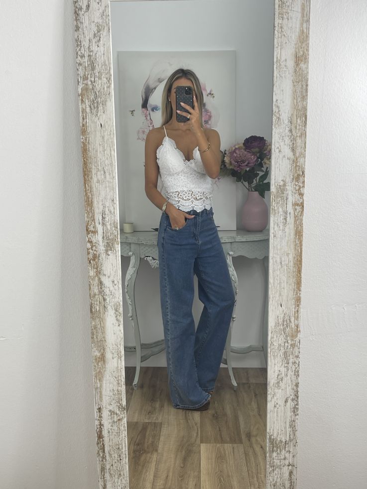 Bralett blonda blanco