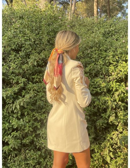 Chaqueta Paris beige lentejuelas