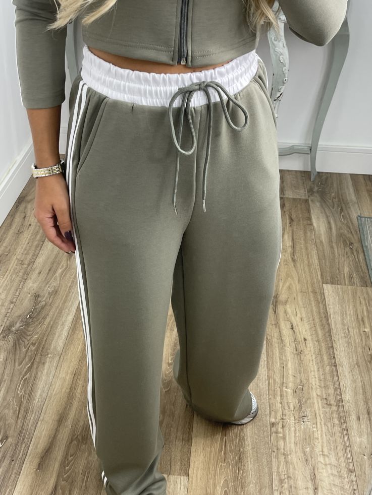 Conjunto Sport kaki con sudadera