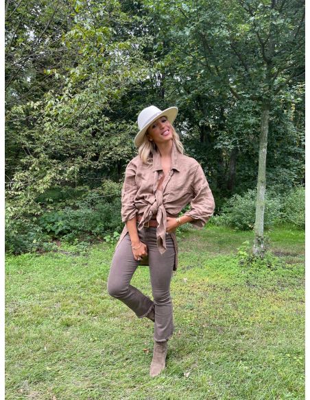 Jeans Paloma choco Capri