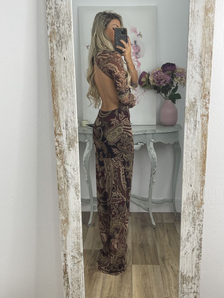 Vestido Vidal burdeos