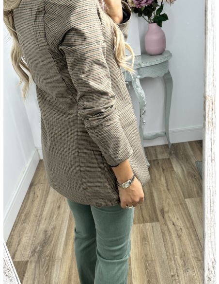 Chaqueta pata de gallo verde