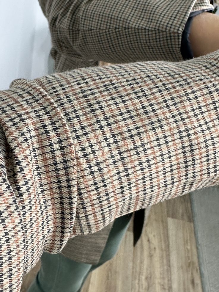 Chaqueta pata de gallo verde