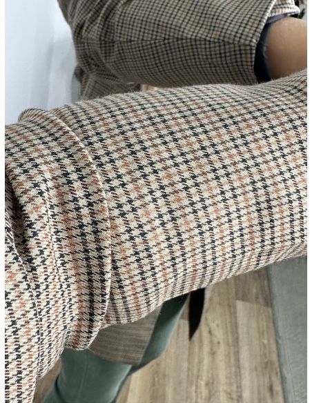 Chaqueta pata de gallo verde