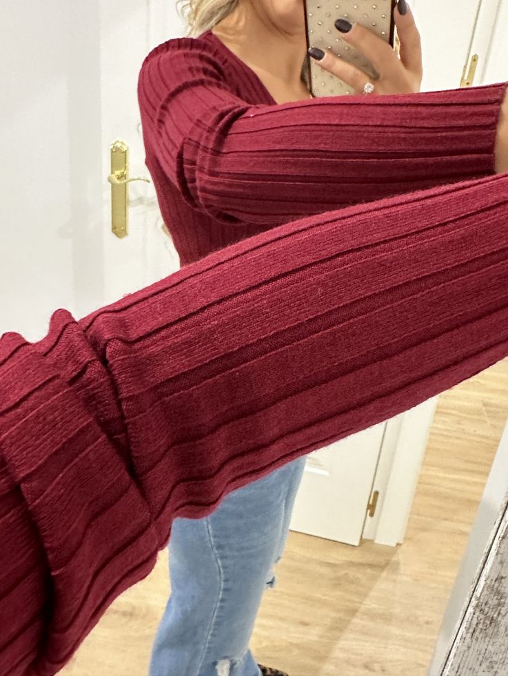 Jersey Basic burdeos