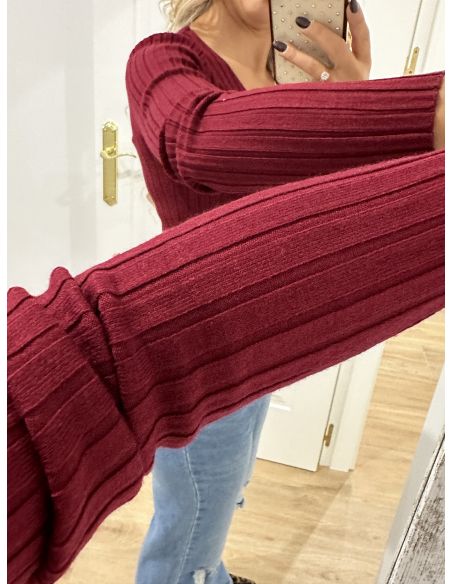 Jersey Basic burdeos