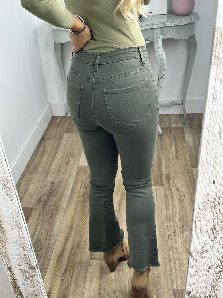 Jeans Paloma kaki Capri