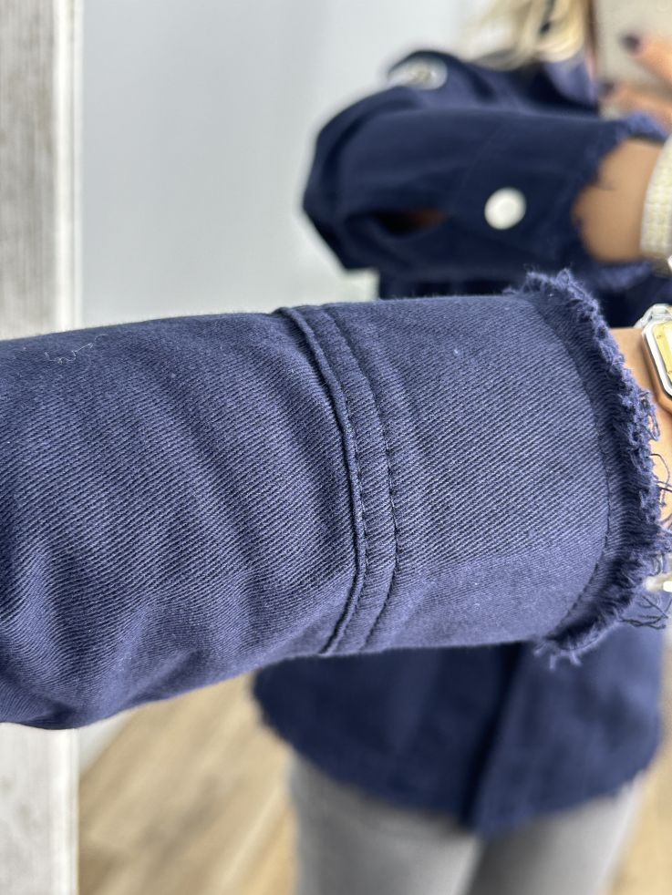 Parka parches azul marino