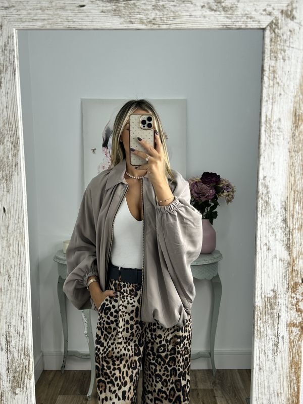 Bomber taupe manga murciélago