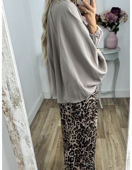 Bomber taupe manga murciélago