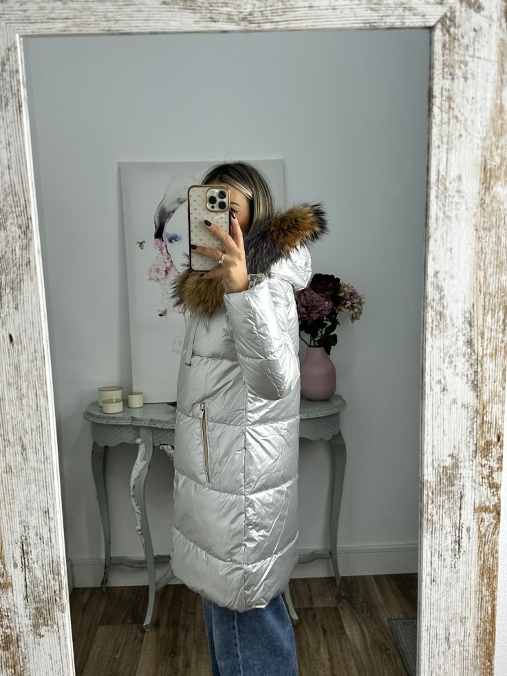 Abrigo PL9005 plateado