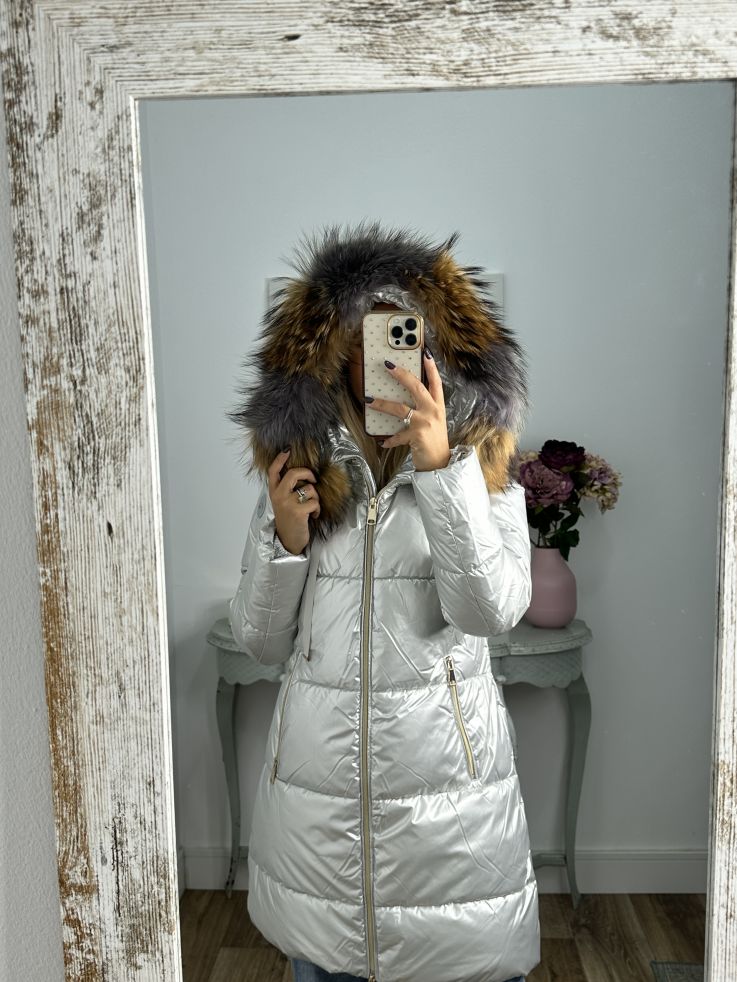 Abrigo PL9005 plateado