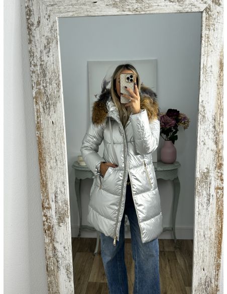 Abrigo PL9005 plateado