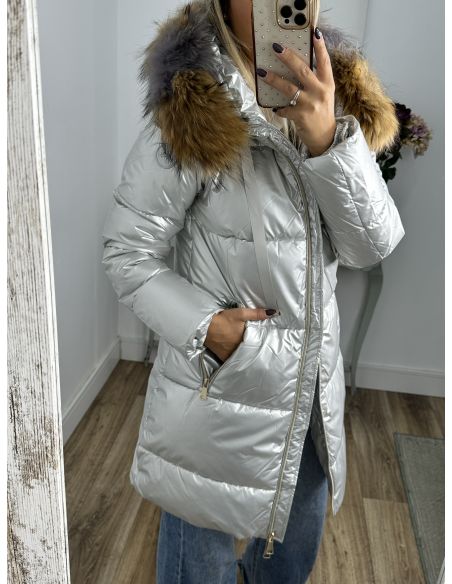 Abrigo PL9005 plateado