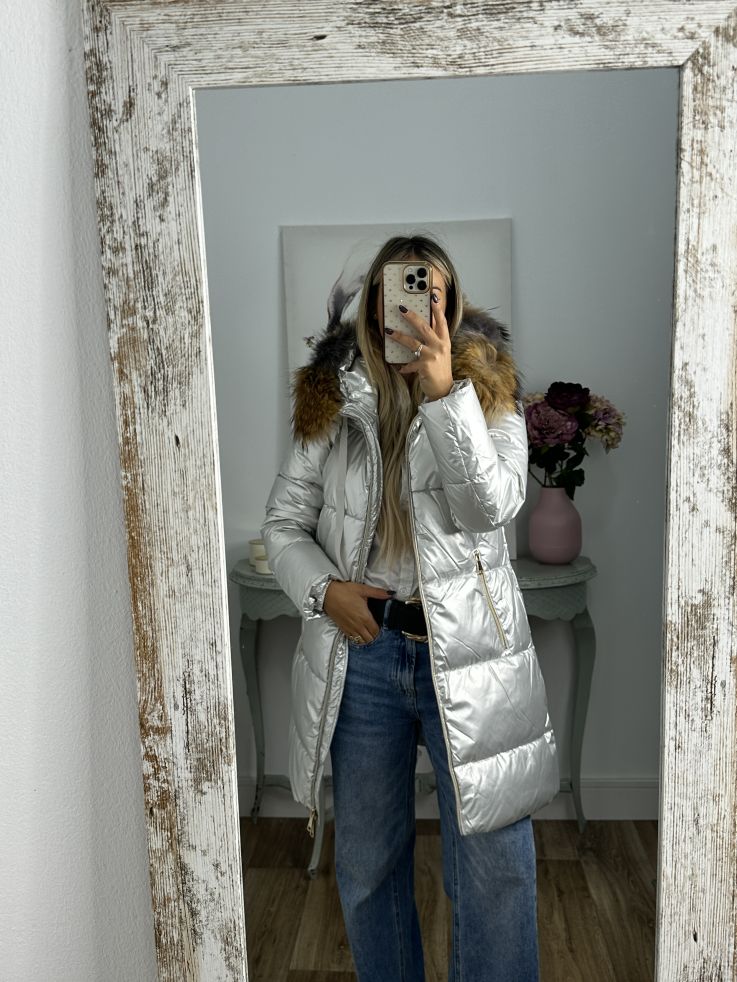 Abrigo PL9005 plateado