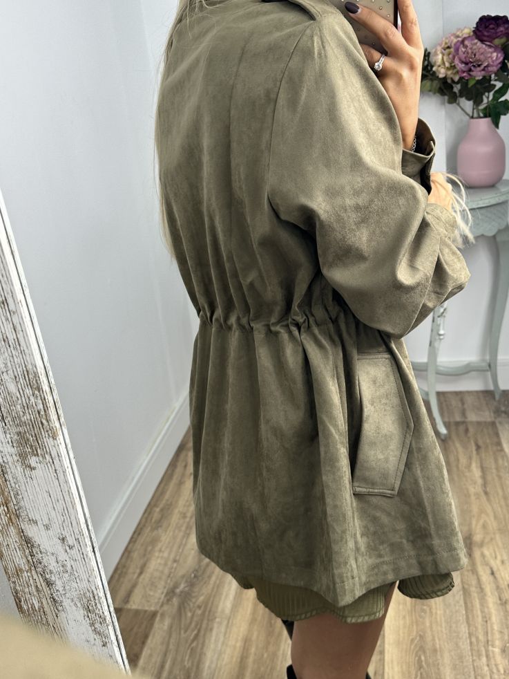 Chaqueta Tanzania antelina verde Chaqueta Tanzania antelina verde