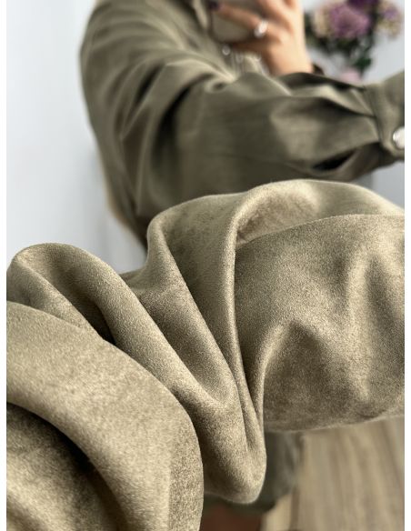 Chaqueta Tanzania antelina verde