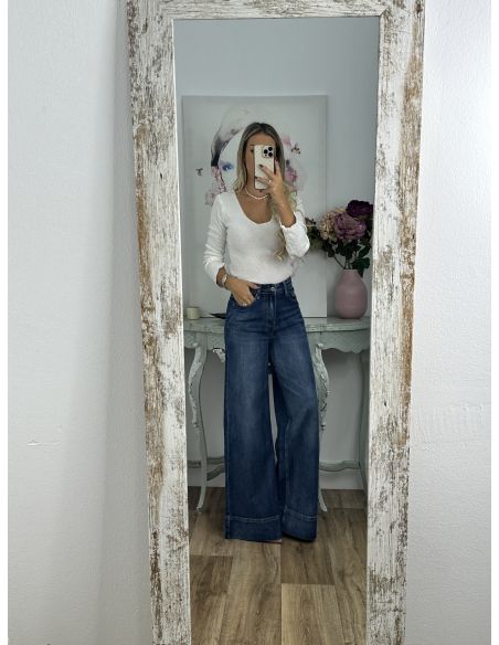 Jeans denim wide leg
