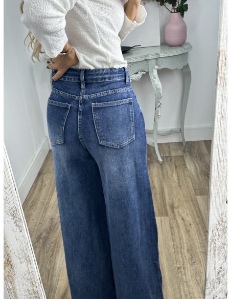 Jeans denim wide leg