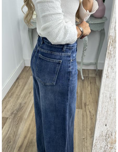 Jeans denim wide leg