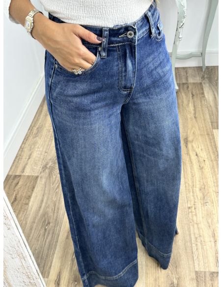 Jeans denim wide leg