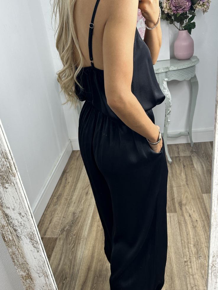 Pantalón bombacho negro