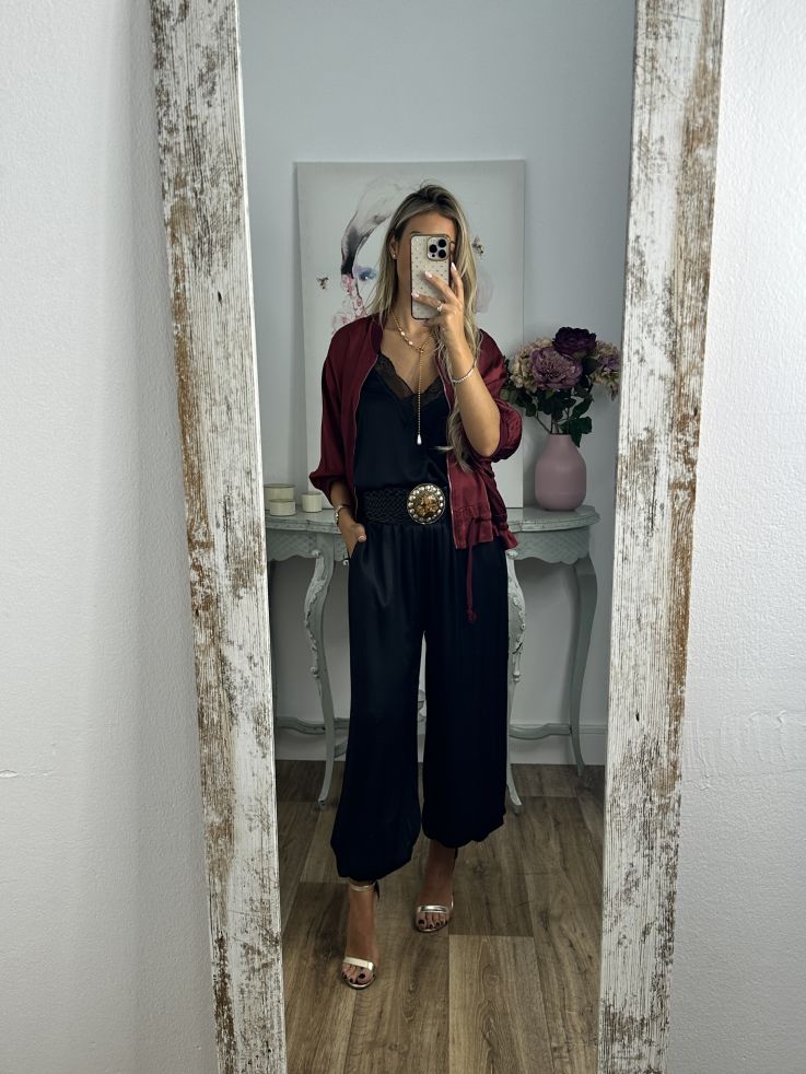 Pantalón bombacho negro