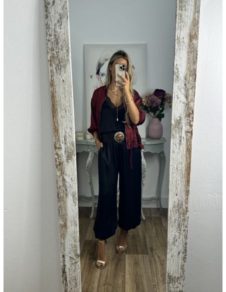 Pantalón bombacho negro