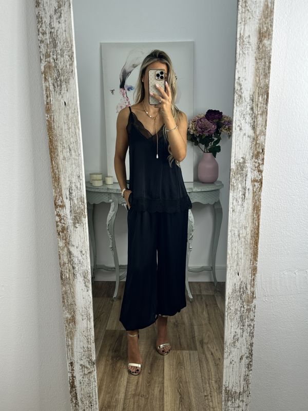 Pantalón bombacho negro