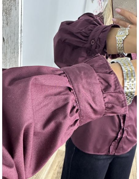 Camisa Gloria burdeos
