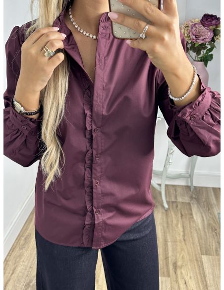 Camisa Gloria burdeos