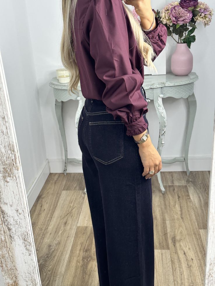 Camisa Gloria burdeos